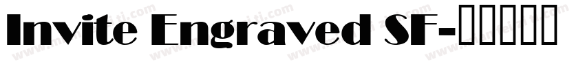 Invite Engraved SF字体转换